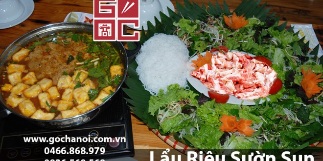 lẩu riêu sườn sụn