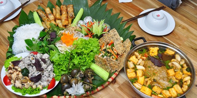 mẹt ốc - món ăn ngon Hà Nội